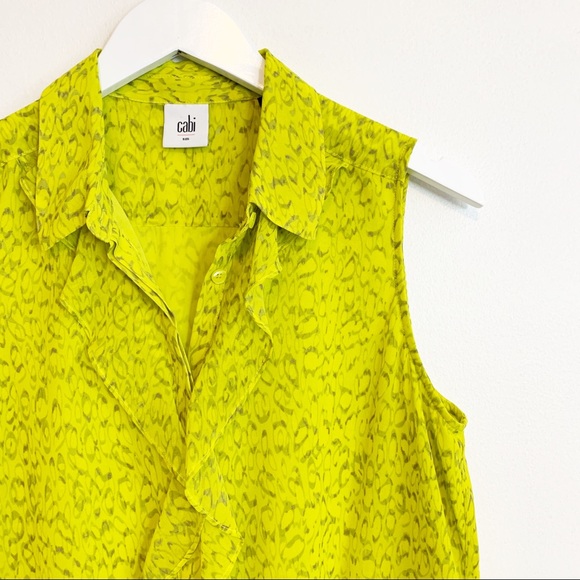 CAbi Tops - BOGO! CAbi Reign Sleeveless Button Ruffle Blouse